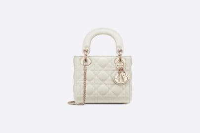 Mini Lady Dior Bag Latte Cannage Lambskin DIOR at Dior